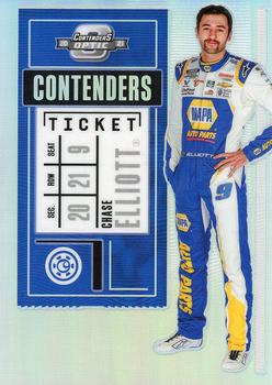 2021 Panini Chronicles - Contenders Optic Holo #8 Chase Elliott Front