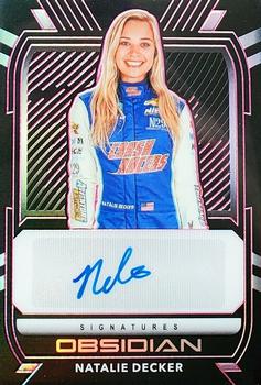 2021 Panini Chronicles - Obsidian Signatures Electric Etch Pink #OS-ND Natalie Decker Front