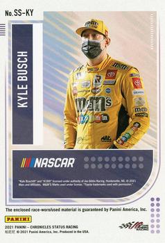 2021 Panini Chronicles - Status Swatches #SS-KY Kyle Busch Back