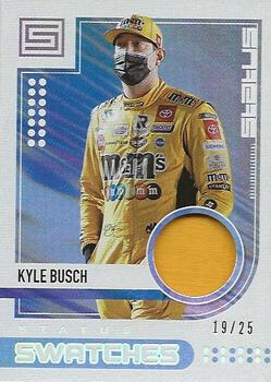 2021 Panini Chronicles - Status Swatches Holo Silver #SS-KY Kyle Busch Front