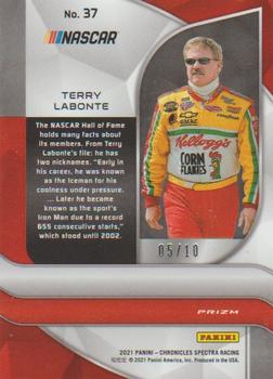 2021 Panini Chronicles - Spectra Gold #37 Terry Labonte Back