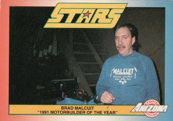 1992 Stars Arizona Sport Shirts #48 Brad Malcuit Front