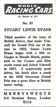 1959 Merrysweets World Racing Cars #37 Stuart Lewis-Evans Back