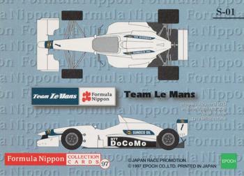 1997 Epoch Formula Nippon - Special Gold #S-01 Norberto Fontana Back