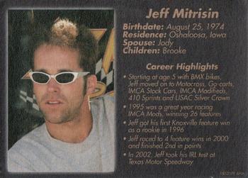 2005 Racing Champions Sprint Cars #18525PE-6HA Jeff Mitrisin Back