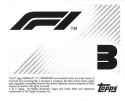 2021 Topps F1 Stickers #3 Mercedes AMG Petronas F1 Back