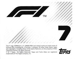 2021 Topps F1 Stickers #7 Alpine F1 Team Back
