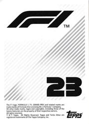 2021 Topps F1 Stickers #23 Valtteri Bottas Back
