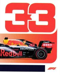 2021 Topps F1 Stickers #38 Max Verstappen Front
