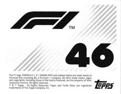 2021 Topps F1 Stickers #46 Sergio Perez Back