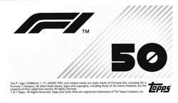 2021 Topps F1 Stickers #50 Sergio Perez Back
