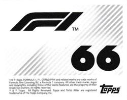 2021 Topps F1 Stickers #66 Daniel Ricciardo Back