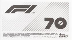 2021 Topps F1 Stickers #70 Daniel Ricciardo Back