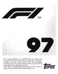 2021 Topps F1 Stickers #97 Esteban Ocon Back