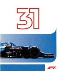 2021 Topps F1 Stickers #98 Esteban Ocon Front