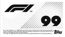 2021 Topps F1 Stickers #99 Esteban Ocon Back