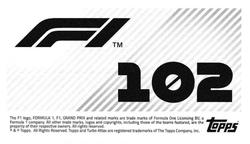 2021 Topps F1 Stickers #102 Esteban Ocon Back