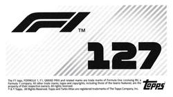 2021 Topps F1 Stickers #127 Carlos Sainz Back