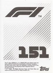 2021 Topps F1 Stickers #151 Yuki Tsunoda Back