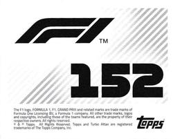2021 Topps F1 Stickers #152 Yuki Tsunoda Back