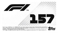 2021 Topps F1 Stickers #157 Yuki Tsunoda Back