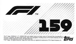 2021 Topps F1 Stickers #159 Yuki Tsunoda Back