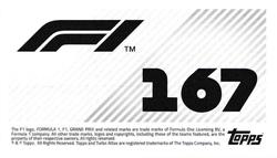 2021 Topps F1 Stickers #167 Kimi Raikkonen Back