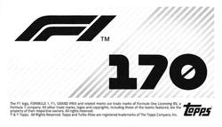 2021 Topps F1 Stickers #170 Kimi Raikkonen Back