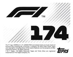 2021 Topps F1 Stickers #174 Antonio Giovinazzi Back