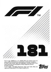 2021 Topps F1 Stickers #181 Mick Schumacher Back