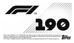 2021 Topps F1 Stickers #190 ​Mick Schumacher Back