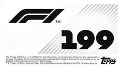 2021 Topps F1 Stickers #199 Nikita Mazepin Back