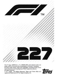 2021 Topps F1 Stickers #227 MP Motorsport Back