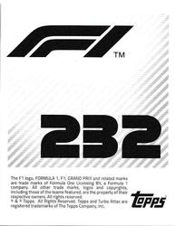 2021 Topps F1 Stickers #232 Trident Back