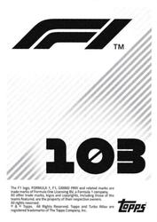 2021 Topps F1 Stickers #103 Fernando Alonso Back