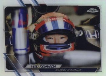 2021 Topps Chrome Formula 1 #14 Yuki Tsunoda Front