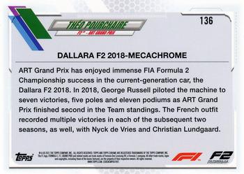 2021 Topps Chrome Formula 1 #136 Theo Pourchaire Back