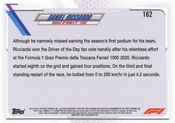 2021 Topps Chrome Formula 1 #162 Daniel Ricciardo Back