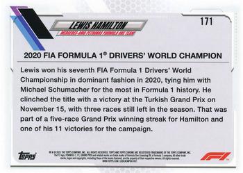 2021 Topps Chrome Formula 1 #171 Lewis Hamilton Back
