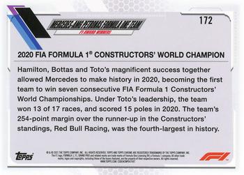 2021 Topps Chrome Formula 1 #172 Mercedes-AMG Petronas F1 Back