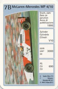 1999 Quartett Mercedes-Benz Racing Classic Collection #7B McLaren-Mercedes MP 4/10 Front