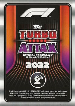 2022 Topps Turbo Attax F1 #2 DRS Back