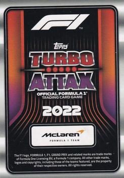 2022 Topps Turbo Attax F1 #40 Lando Norris Back