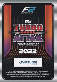 2022 Topps Turbo Attax F1 #103 Jack Doohan Back