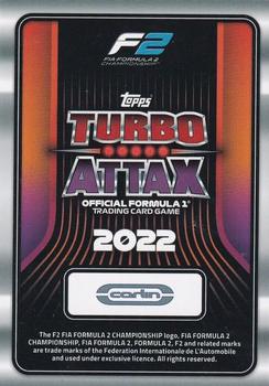 2022 Topps Turbo Attax F1 #104 Liam Lawson Back