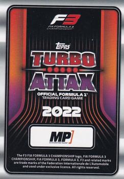 2022 Topps Turbo Attax F1 #125 Caio Collet / Alexander Smolyar / Kush Maini Back