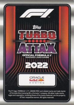 2022 Topps Turbo Attax F1 #136 Max Verstappen Back