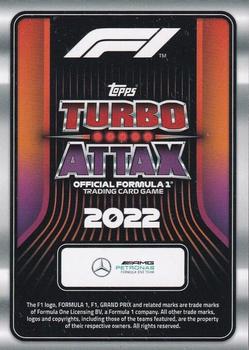 2022 Topps Turbo Attax F1 #157 Lewis Hamilton / George Russell Back