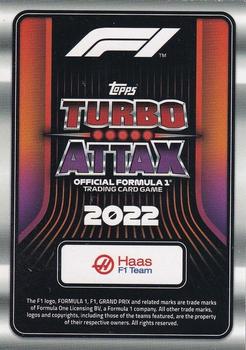 2022 Topps Turbo Attax F1 #165 Mick Schumacher / Kevin Magnussen Back