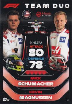 2022 Topps Turbo Attax F1 #165 Mick Schumacher / Kevin Magnussen Front